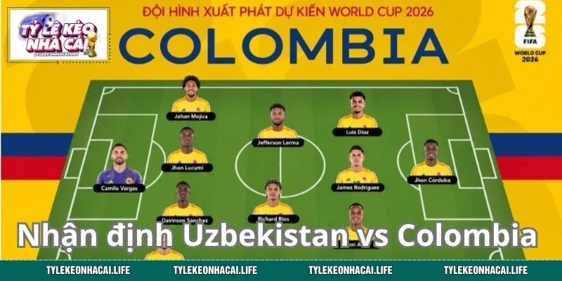 Nhận định trước trận Uzbekistan vs Colombia